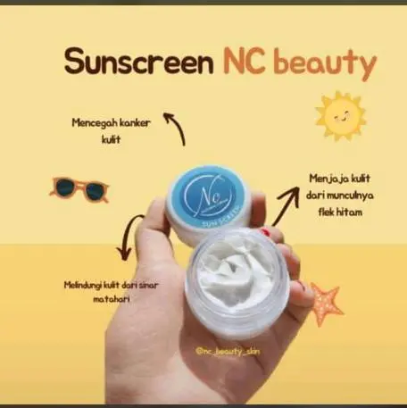 Krim Siang NC Beauty mengandung spf 30 untuk melindungi dari sinar matahari Mencerahkan 3
