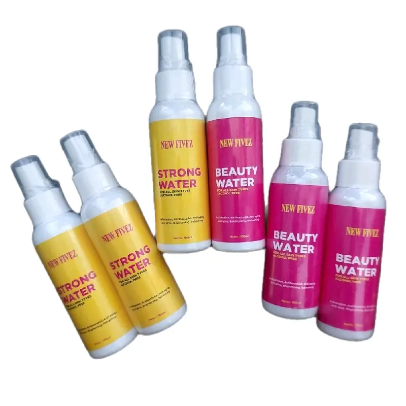 Newfivez Strong Water For All Skin Types Alcohol Free Face Mist Spay melembabkan , mencerahkan , mengontrol minyak diwajah Perawatan Kusam 0