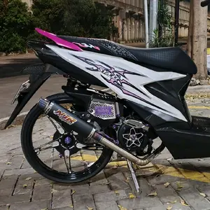Knalpot Salemba Black Titan Original NJR EXHAUST Full system Motor Vario 125/150 Beat Nmax Aerox Pcx Mio Sarfull Sarteng Sarbor
