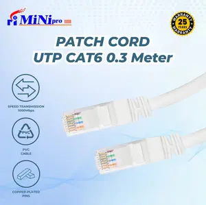 Minipro Kabel LAN UTP Cat6 Patch Cord 0.3m