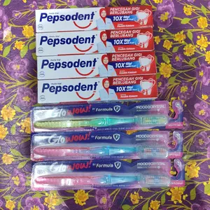 PAKET HEMAT PASTA GIGI DAN SIKAT GIGI edisi Gigi Gusi Mulut Sehat