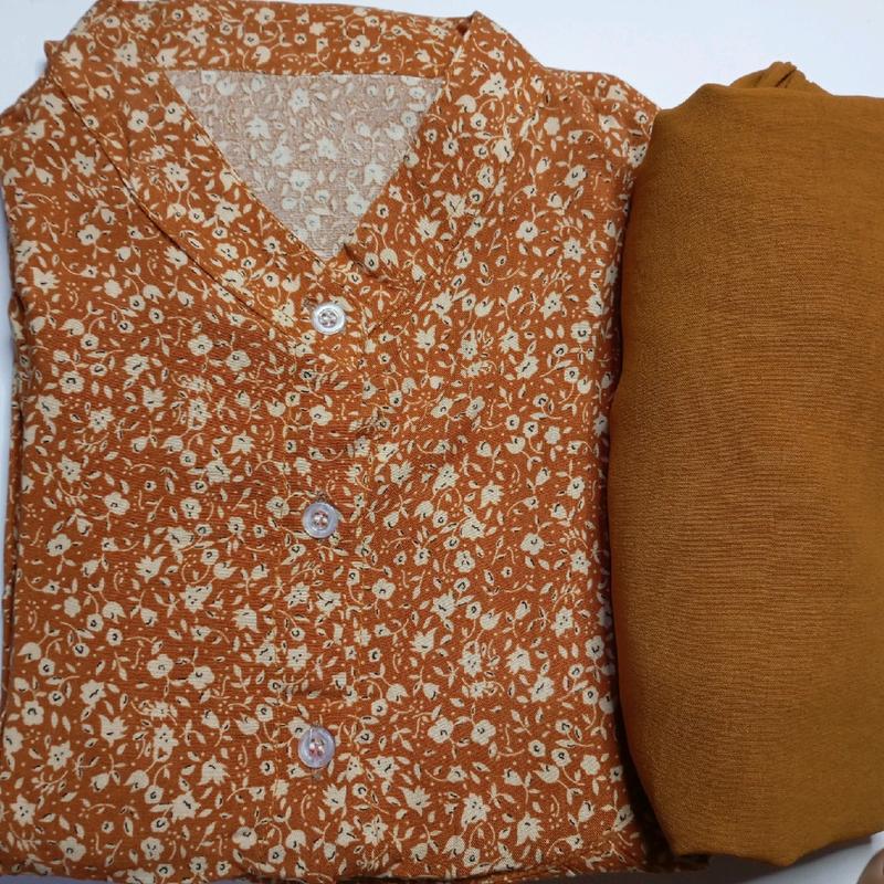 Set Tunik Kulot Tania Rayon Diamon Busui Kancing Celana Panjang 6
