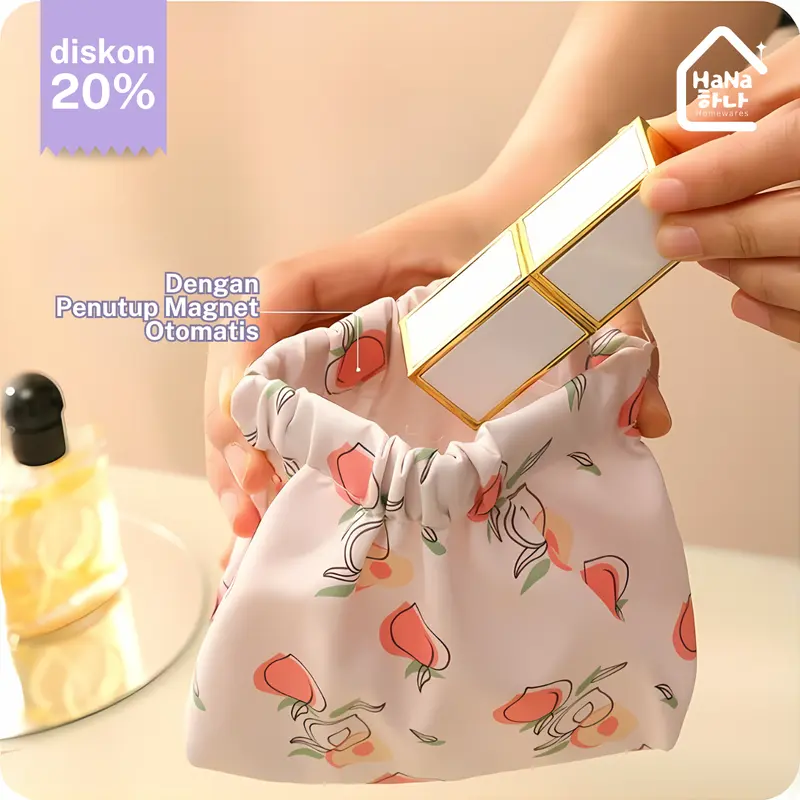 Tas Penyimpanan Kosmetik Pouch Lipstick Makeup - Tas Mini Pembalut Wanita Kabel Data/ Earphone/ USB 2