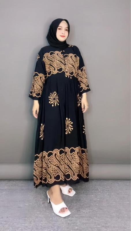 Daster kirana lengan 3/4 ,kancing depan ,busui frendly ,  Nyaman,bahan adem ,bisa untuk bumil