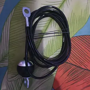 Gym Pulley Cable Steel Wire Rope Kawat Sling Baja Angkat Beban Fitness Tebal 5mm Arm Strength Pull Down Triceps Lifting Training Fitness Accessories Aksesoris 2 3 Meter