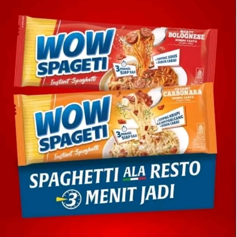 Wow Spaghetti Instan Wow spagheti promo  Spaghetti instan Spaghetti wow instan Mie Pasta Food Noodles 7
