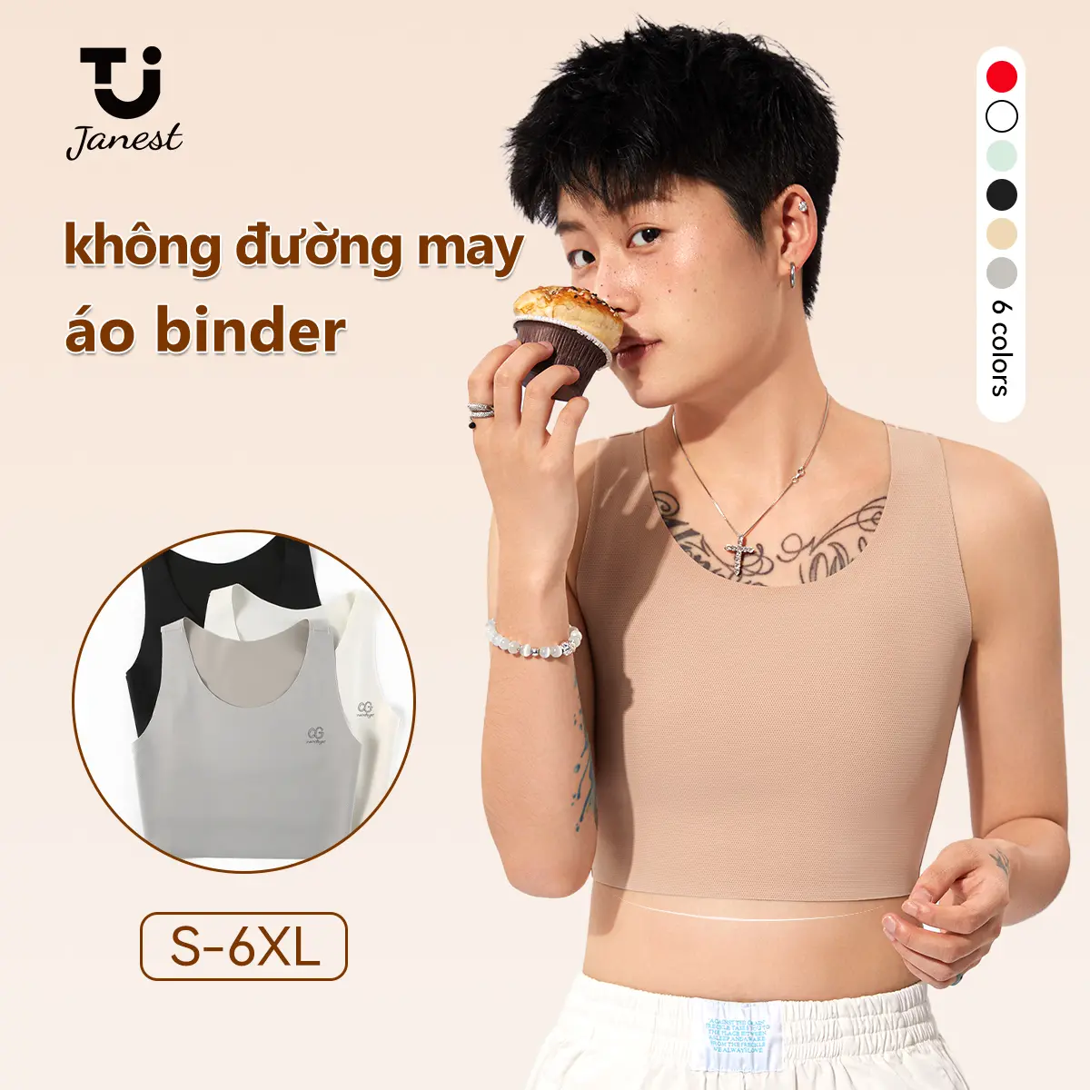 Áo Lót Ngực Áo Chui Đầu Chất Kết Dính Ngực, Phong Cách Tomboy, Đồ Quần Áo Thể Thao, Áo Ngực Thể Thao Thoáng Khí, Không Dấu Vết, Chất Kết Dính Ngực, Siêu Mỏng, Định Hình