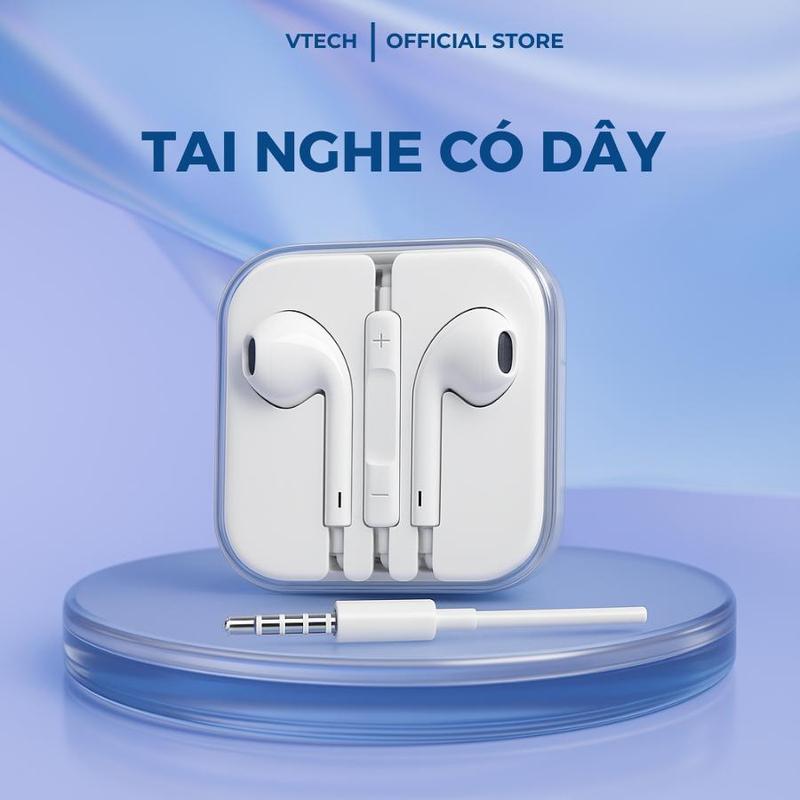 Tai Nghe Có Dây Jack 3.5mm Bass Mạnh - Mic Đàm Thoại, Tương Thích Android