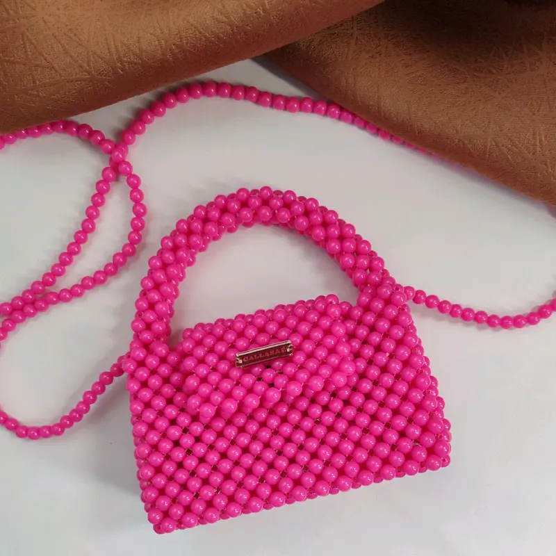 Tas Manik SERA|Beaded Bag|Beads Bag|Pearl Bag|Tas Selempang Mutiara Wanita 1