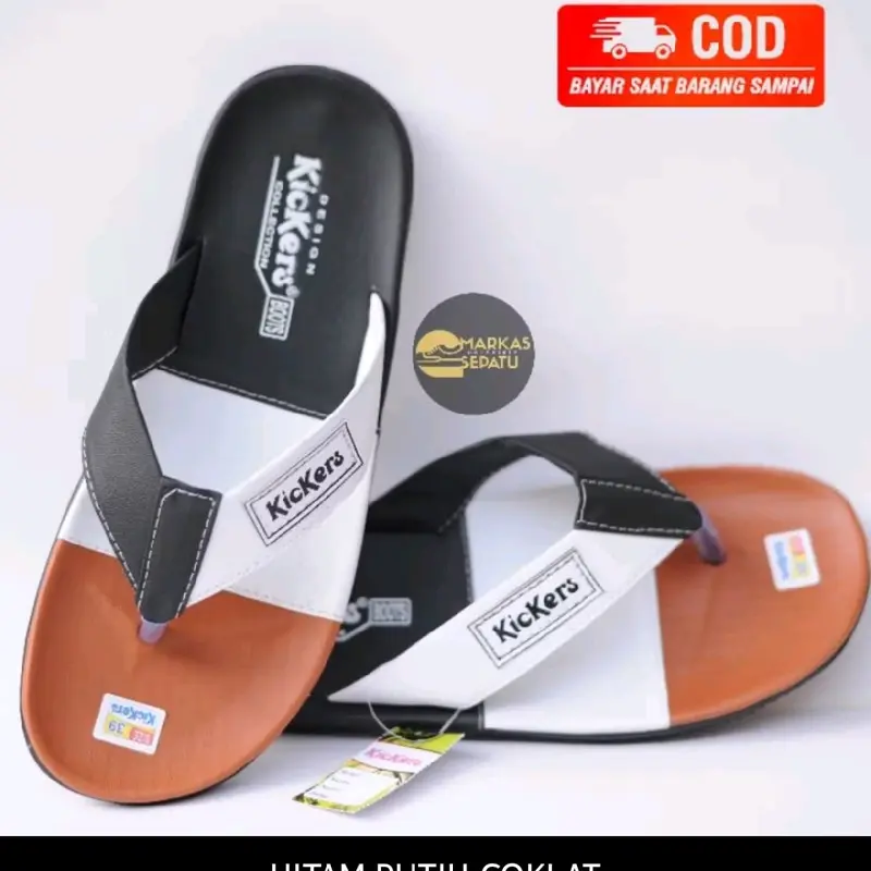 Sandal Jepit Pria Kickers Original Distro Terbaru Sendal Karet 4