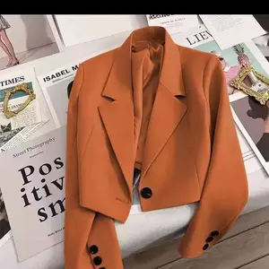 Blazer crop wanita, Blazer cropped wanita korea