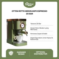 Gambar Otten - Mesin Kopi Espresso 20 Bar (Retto Forest Green) Coffee Espresso Machine dari Otten Coffee Medan Kota Medan 1 Tokopedia