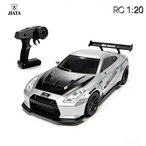 【JIATA】Mobil Remote Control 1：20 Scale 2.4GHz 4WD Drift LED Lighting GTR Skyline Model Die Cast Hadiah Koleksi Untuk Remaja  COD A237