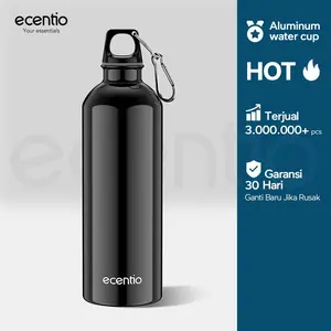ecentio 750ml/1000ml botol minum olahraga cangkir air olahraga alumin