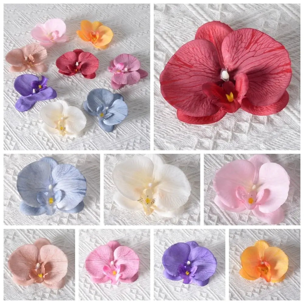 Earring DIY Jewelry Making Craft Simulated Flower Handmade Accessories Hairpin Butterfly Orchid Flower Headdress Decoration Student