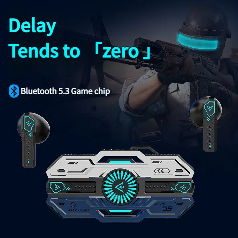 2024 new TWS X37 Wireless Cool Esports Gaming Headphones Bluetooth Earbuds Low Latency Gaming Music Ultra Long Endurance Earphones Headset 3