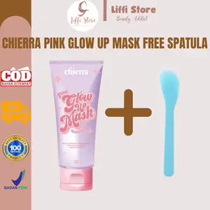 [SALE] Chierra Pink Glow Up Mask, Clay Mask by Chiera Masker Wajah Mencerahkan BPOM Free Spatula
