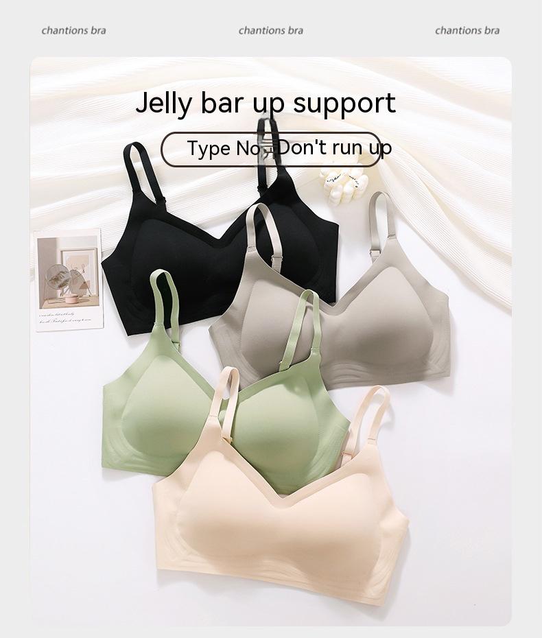 Product Introduction of Expansion cartoon breasts small breasts show large comfortable non-marking underwear female thickened cup pads breathable non-steel ring gathered bra 8
