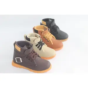 AODA Sepatu Boots Anak Bahan Tebal Variasi Gesper