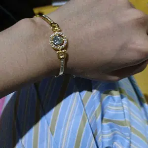 AZ024 Gelang Titanium Wanita Cantik Berlian Tiga Warna Bisa Dipilih Bracelet