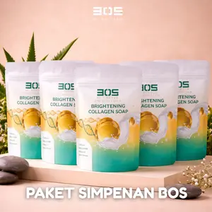 PAKET SIMPENAN BOS BRIGHTENING COLLAGEN  SOAP BOS BY BOSMAN