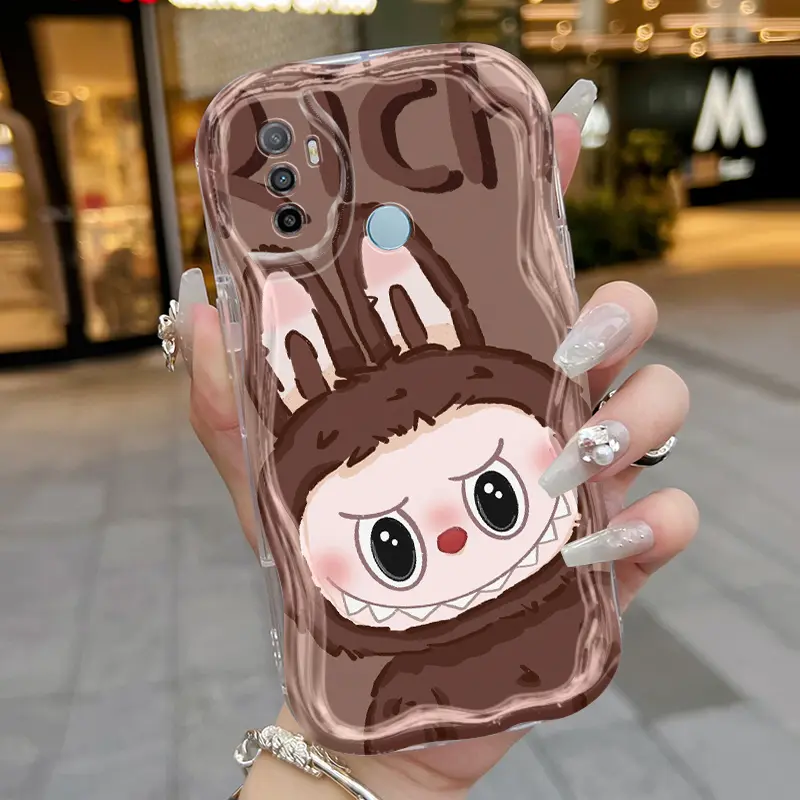 Casing Hp Untuk OPPO A53 2020 A53s A32 A33 2020 A11s Case Kasing HP Labubu lucu ganda Casing Kesing pelindung Silikon Cesing lunak baru Softcase