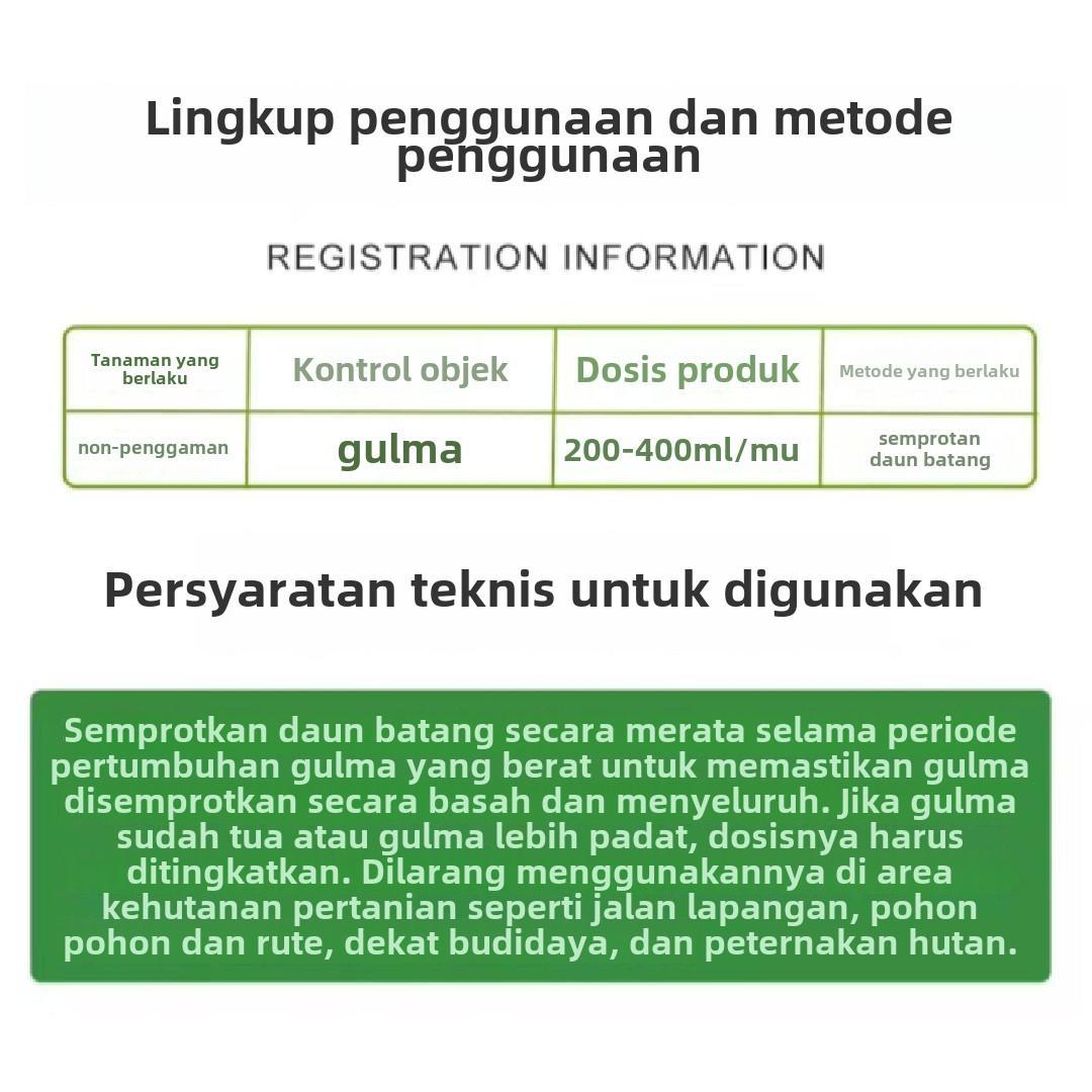 Xiao Tianhu 200g Herbisida Ampuh Matikan Akar Rumput, Cocok untuk Kebun & Lahan Kosong,Khusus untuk penyiangan kebun dan lahan pertanian,Aman dan bebas polusi