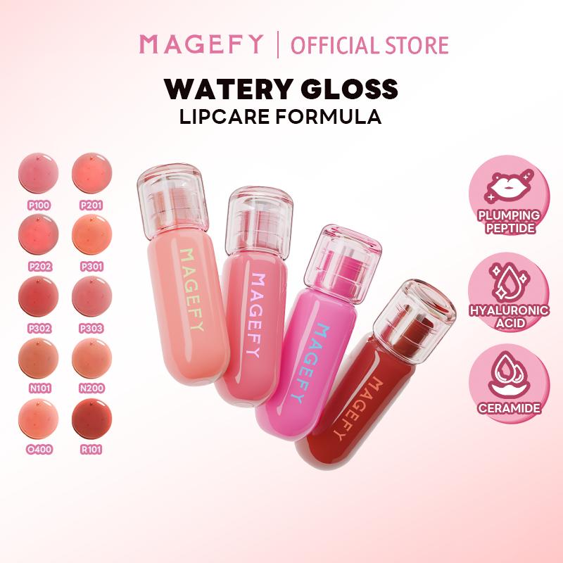 【Limited MAGEFY Son Bóng Dưỡng Ẩm Watery Gloss Lipcare 2.5g – Tạo Hiệu Ứng Môi Thủy Tinh 3D Căng Mọng Tức Thì – Lip Gloss, Cosmetic, Women