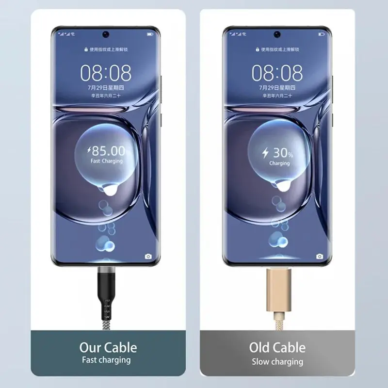 Cáp loại C, dài 3m / 5m / 8m, sạc nhanh, cáp USB C, truyền dữ liệu, dây sạc, Thích hợp cho iPhone 8-14 và điện thoại Android TypeC micro, [Thanh Toán Khi Nhận Hàng] 2