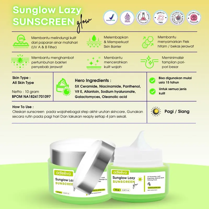 ADLEEVA Sunglow Lazy Sunscreen 2