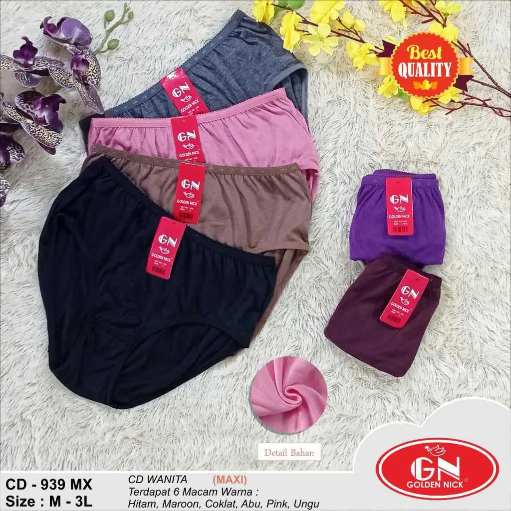 CD Golden Nick 939 ( 3Pcs, 6Pcs, 12Pcs ) Berbahan Katun