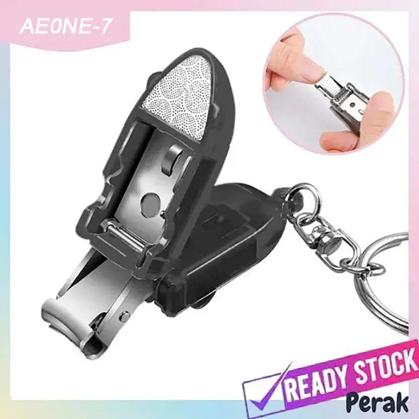 Gunting Kuku Gantungan Kunci Gunting Baja Tahan Karat Mini Bayi Gantungan Kunci Pemotong Kuku-fzx