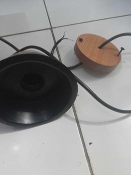 Product Review of lampu gantung minimslis ufo lampu gantung easthetik Bohlam Kayu Minimalis from K**L N**E 0