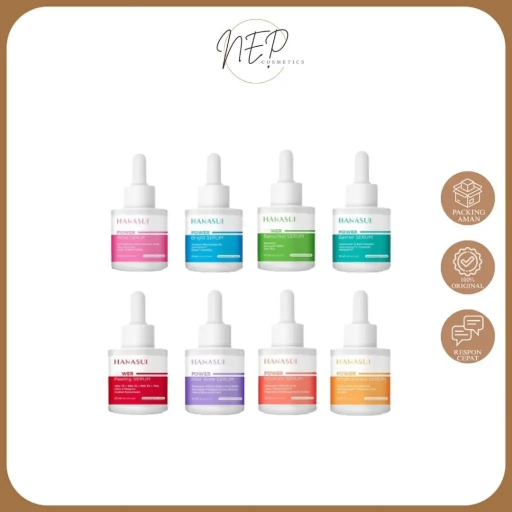 HANASUI Power Serum Series 20ml - Bakuchiol | Barrier | MiniPore | Post Acne | Acne Serum | Peeling | Bright Serum | BrightExpert