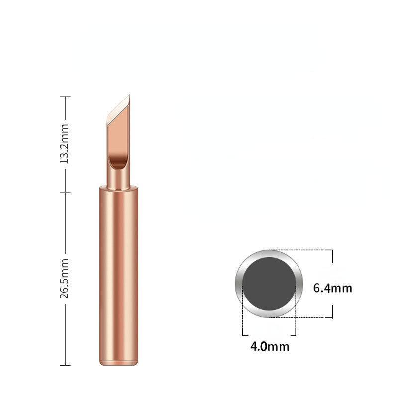 Product Introduction of 10pcs Soldering Pure Copper Soldering Iron Head Protection Longevity Electric Soldering Head 18