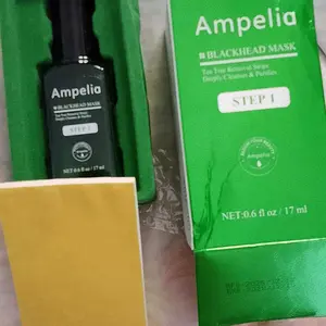 Ampelia Masker komedo Blackhead Remover Mask Step 1 & Step 2 (Masker pembersih komedo)