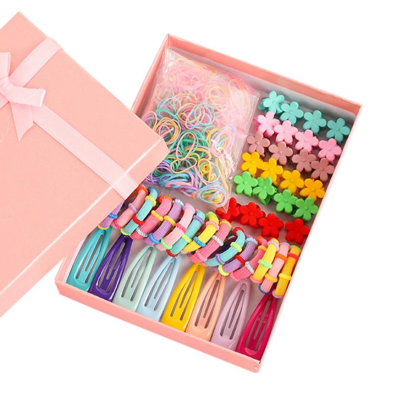 Product Introduction of Girl Baby Summer Catch Clip BB Clip Girl Hair Rope Rubber Band Hair Accessories Set 14