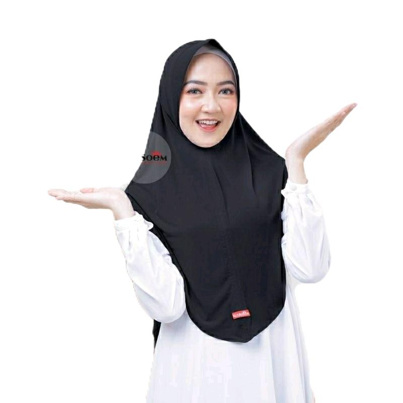 HIJAB INSTAN PET ALYA-KERUDUNG BERGO-JERSEY SUPER PREMIUM-KULSOEM Muslim Wanita Simple 1