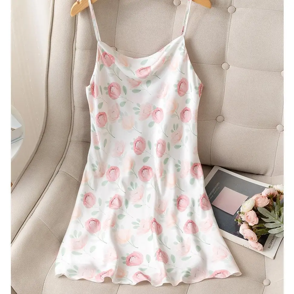 Dress manis Korean Dress Silk Milk Dress Sweet Import French Cute Santai 1800 Manis Santai Liburan Soft Mini Wanita