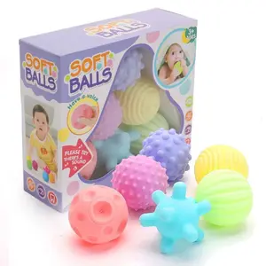 Bola Sensorik Bayi Mainan Buat Bayi Merangkak Mainan Bola Silikon Sensory Toy for Baby 1 Month Sensory (BIC)