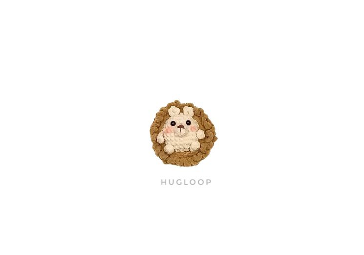 HUGLOOP - Boneka Rajut Mini Landak / Crochet Mini Hedgehog Plush / Bisa Jadi Gantungan Kunci (Add-On)