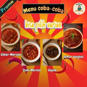 Menu Coba Coba -Kemasan Polos- (porsi 1 orang) -Deungeuna Mak Ocih-