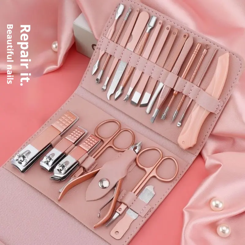 Bộ Dụng Cụ Cắt Móng Tay, Chất Lượng Cao Cấp, 16 Món, Thiết Yếu Để Sử Dụng Tại Nhà, Sắc Bén Và Bền 0