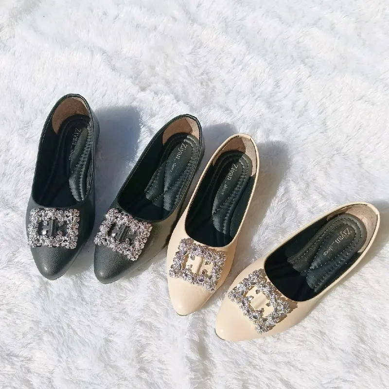 Ziyan Shoes Sepatu Wanita Flatshoes Terbaru KlnuklSize 36-40 Nyaman Dipakai Kerja Lokal Ind 0