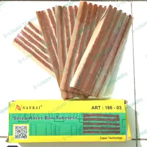 Serep Karet Cacing Tambal Ban Tubless NAKAI 1 Kotak