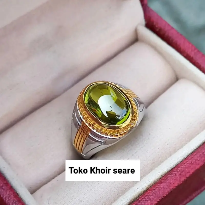 CINCIN BATU GREEN PERIDOT KUALITAS SUPER