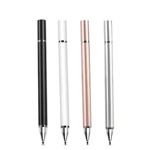 Stylus Pen 2in1 Universal Microfiber Head Touch Drawing Pen untuk Smartphone Pena Plastik ABS Diameter 9.5mm Panjang 140mm Sentuhan Presisi dan Lengket