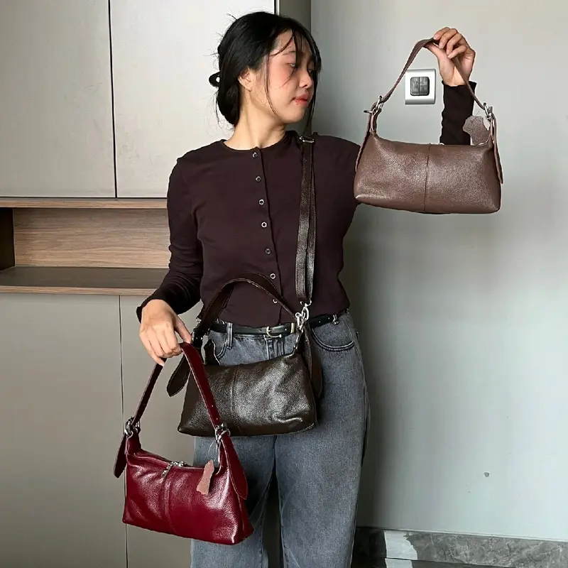 Tas Selempang Wanita Kulit Sapi Asli Voire Leather Bianca Slingbag Shoulderbag 3