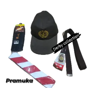 topi sekolah sd.perlengkapan sd.pramuka sd.topi dasi sabu kaos kaki.wanita-pria Sabuk