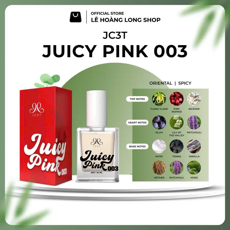 HOA JUICY PINK - 10ML - LƯU HƯƠNG 12 TIẾNG 2